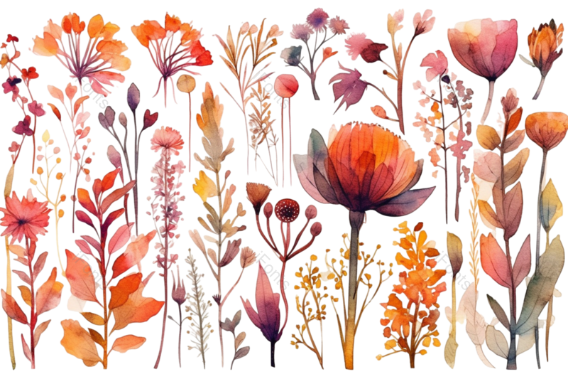 鲜花背景图片,鲜花边框元素,PNG,免抠素材